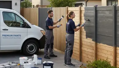 Professional fence painting service in Olathe, KS enhancing curb appeal and weather protection