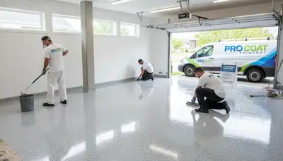 Professional epoxy garage floor coating in Olathe, KS by local house-painting experts