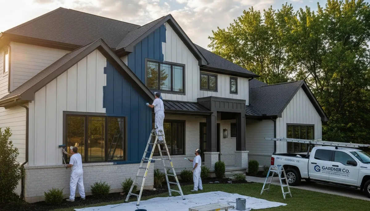 Professional house painting service for residential homes in Olathe, KS by paintingolatheks.com