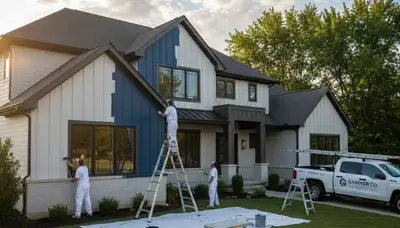 Professional house painting service for residential homes in Olathe, KS by paintingolatheks.com