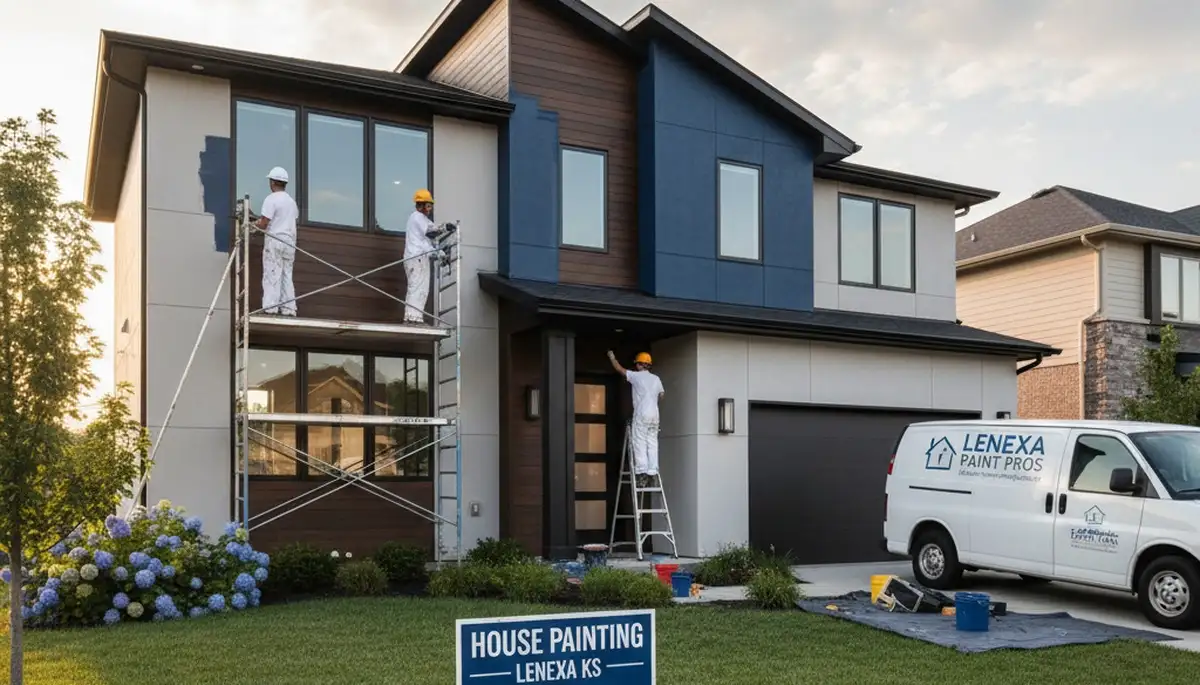 Professional house painters providing exterior painting services in Olathe, KS