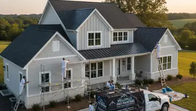 House painting contractor in Olathe, KS providing professional interior and exterior painting services