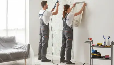 Professional wallpaper removal service in Olathe, KS with clean wall prep for house painting