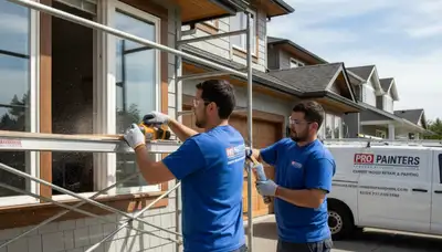 Professional wood rot repair and house painting in Olathe, KS restoring damaged siding and trim